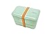 TAKENAKA Bento Bite Dual from, Eco-Friendly and Sustainable Japanese Style Bento Lunch Box (Peppermint)