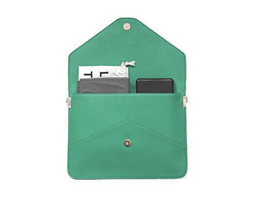 Diaper Changing Clutch - Cushioned Pad + Wipes Case + Drawstring bag in Emerald
