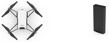 Tello Quadcopter Drone with CP.PT.00000213.01 Easy to mount Digital Camera Battery, Black