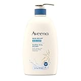 Aveeno Skin Relief Fragrance-Free Body Wash with Oat to Soothe Dry Itchy Skin, Gentle, Soap-Free & Dye-Free for Sensitive Skin, 33 fl. Oz
