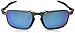 Oakley Men's OO6020 Badman Rectangular Sunglasses, Plasma/Sapphire Iridium Polarized, 60 mm