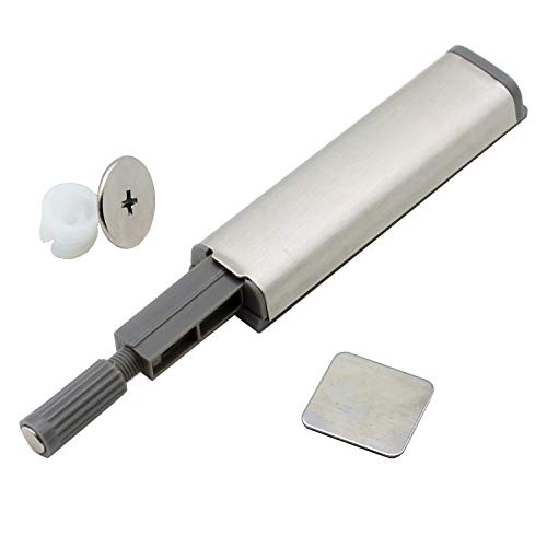 Cabinet Doors Catches Soft Close Damper Compact Adapter Rebound Device Stainless Steel Shell Hardware Hinge (12 Pack)