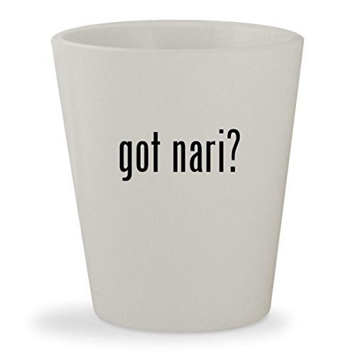got nari? - White Ceramic 1.5oz Shot Glass got nari? - White Ceramic 1.5oz Shot Glass