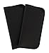 2 Pack Soft Faux Leather Slip In Eyeglass Case, Fits Medium to Large Frames, Black