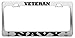 VETERAN NAVY UNITED STATES U.S. ARMY STEEL LICENSE PLATE FRAME TAG HOLDER