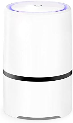 kainuoa Air Purifier Home with HEPA Active Carbon Filters Smart Desktop USB Air Cleaner Ionizer Filter with LED Night Light for Car Office Hospital No Ozone Removal of Smoke Smell Odor Bacteria