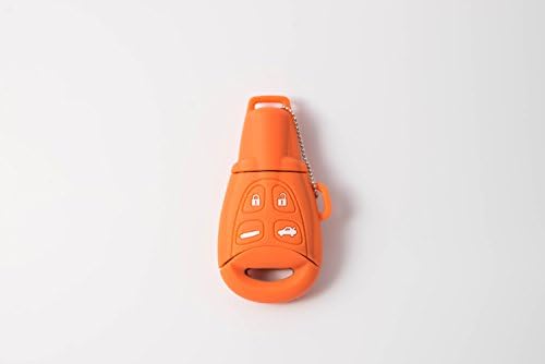 Faabzr - Silicone Skin for Saab 9-3 Key Fob in Orange