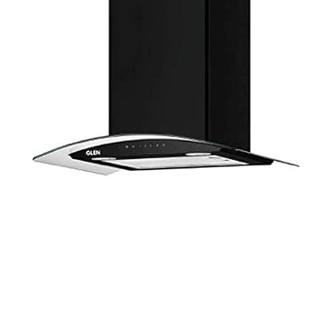 Glen 60cm 1200 m3/hr Auto Clean Chimney (Melissa A Clean BL 60, 1 Baffle Filter, Touch Control, Black)