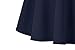 Urban CoCo Women's Basic Versatile Stretchy Flared Casual Mini Skater Skirt (X-Large, Navy Blue)