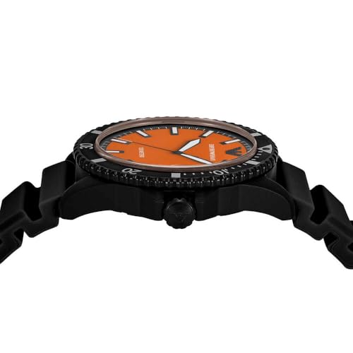 Watch For Men, Quartz Three Hand Date Movement and 42mm Case Size with Silicone Strap