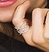 Beaux Bijoux Sterling Silver CZ Double X Ring (Size 10)