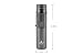 HUOWA Jet Torch Cigar Lighter, Butane Refillable Flame Lockable and Adjustable Windproof Cigarette Lighter