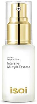 isoi Bulgarian Rose Intensive Multiple Essence, 20ml (0.68 fl oz) - All-in-one Face Serum for Hydrating, Revitalizing…
