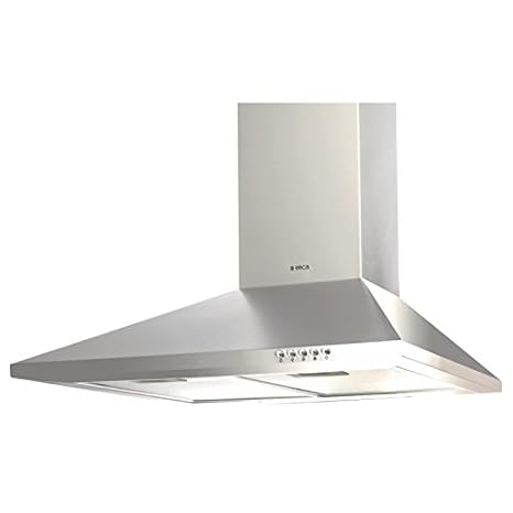 Elica 60 cm 875 m3/hr Chimney (PYRAMID CF 60, 2 Cassette Filters, Steel/Grey)