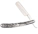Straight Razor for Men's - Sharp, Carbon Steel Cut Throat Straight Edge Razor (Black Fantasy)