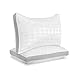 Beckham Hotel Collection Gusset Gel Pillow (2-Pack) - Diamond Embossed Luxury Gel Pillow - Hypoallergenic & Dust Mite Resistant - Queen