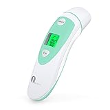 1byone Medical Infrared Forehead & Ear Thermometer with LCD Display, Memory Storage, FDA & CE Approved, Batteries Included.