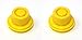 JSP Manufacturing 2Pack Blitz Yellow Gas Can Spout Cap fits self-Venting Gas can spouts 900302 900092 900094 Aftermarket (SPOUTS NOT Included)