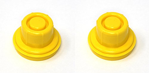 JSP Manufacturing 2Pack Blitz Yellow Gas Can Spout Cap fits self-Venting Gas can spouts 900302 900092 900094 Aftermarket (SPOUTS NOT Included)