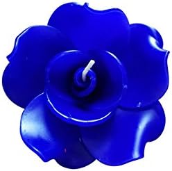 Rose Wedding Spa Aroma Floating Candle Handcraft Gift Aromatherapy Relax Candle (blue)