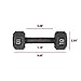 CAP Barbell Cast Iron Hex Dumbbell Weights (Pair), Black, 10 lb