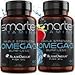 (2-Pack) Omega 3 Fish Oil, Strawberry Flavor, Burpless, Tasteless, 2000mg, Triple DHA EPA, Triple Strength Brain Support, Made with AlaskOmega&reg;, primary