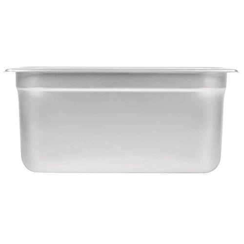 Stainless Steel Steam Table Pan 1/3 Size,MIXRICE A2136 Stainless Steel Steam Table Pan 6" Deep and Anti-Jam Hotel Pan Buffet Food Pans food pan - Thumbnail 2