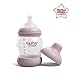 Brother Max Baby Bottles, Anti-Colic Breast-Milk Feeding Bottles, Breast-Like Nipple for Natural Latch, BPA-Free (Pink, 5oz)