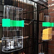Wpmlady 2 Pcs Bird Water Feeder, Automatic Bird Waterer Food Feeder, Bird Dispenser for Cage, Bird Water Bowl