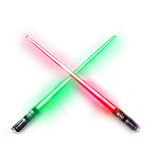 LIGHTSABER CHOPSTICKS LIGHT UP STAR WARS LED Glowing Light Saber Chop Sticks REUSABLE Sushi Lightup Sabers 8 COLORS MODES 1 Pair