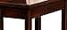 Leick Home Laurent End Table, Solid Wood, Bottom Display Shelf, Narrow, Easy-Assembly, For Living Room/Bedroom, Chocolate Cherry, 24.0 in. L x 12.0 in. W x 24.0 in. H, 10505