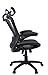 AmazonBasics - Adjustable High-Back Mesh Chair with Flip-Up Arms and Head Rest - Black