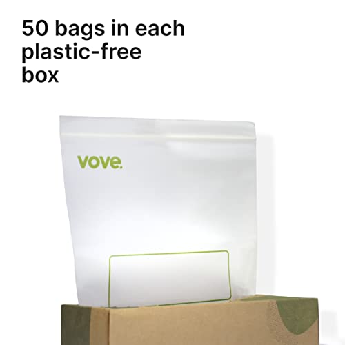 Vove Compostable Sandwich Bags 7.0" x 7.5" 50 Counts