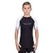 Elite Sports Kids Jiu Jitsu BJJ Rash Guard, Short Half Sleeve Compression Shirt for Youth Boys Girls Sports Nogi Training