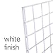 Only Hangers 2' x 6' Gridwall Panel Tower with T-Base Floorstanding Gridwall Display Kit, White Finish