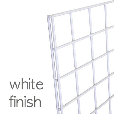 Only Garment Racks #1898WHT (3PCS) Only Garment Racks Commercial Grade Gridwall Panels – Heavy Duty Grid Panel for Any Retail Display, 2’ Width x 5’ Height, 3 Gridwall Panels Per Carton (White Finish) - Thumbnail 3