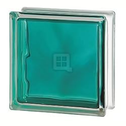 Quality Glass Block 7.5 x 7.5 x 3 Brilly Wave