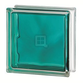Quality Glass Block 7.5 x 7.5 x 3 Brilly Wave