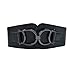 eVogues Plus Size Leatherette Elastic Belt Black - One Size Plus