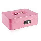 KYODOLED Safe Metal Cash/Money Box with Combination