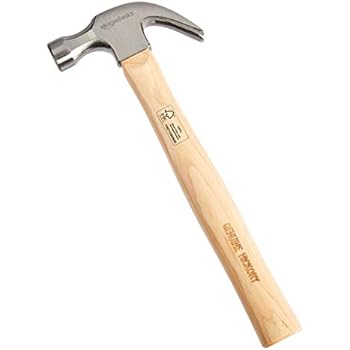 AmazonBasics Hickory Wood Handle Claw Hammer - 16 oz.