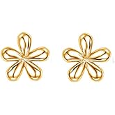 16G Cute Daisy Flower Cartilage Tragus Earring for Women Men Titanium Dainty Minimalist Tiny Small Stud Internally Threaded Helix Conch Hypoallergenic Earrings Flat Back Studs Ear Piercing Jewelry 8mm