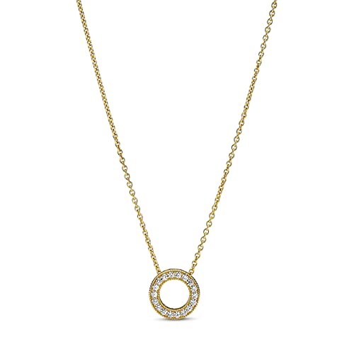 Logo Pavé-Kreis Halskette 367436C01-45 Chaîne de Cou pour Femmes