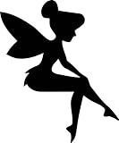 Tinkerbell Wall or Light Switch Cover Decal, Bedroom, Living Room, Any Room Wall Art, Home Decor, Custom Vinyl (Black)