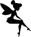 Tinkerbell Wall or Light Switch Cover Decal, Bedroom, Living Room, Any Room Wall Art, Home Decor, Custom Vinyl (Black)