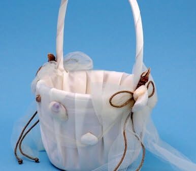 Seashore Collection Flower Girl Basket