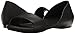 crocs Women's Lina Dorsay Flat Sandal, Black, 9 M US
