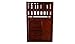 Discovery World Furniture Mission Twin Over Full Staircase Bunk Bed with Trundle in Merlot Finish