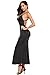 Finejo Women's Sexy Strappy Backless Deep V neck Long Maxi Dress