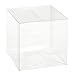 Ling's moment PET Transparent Clear Favor Boxes 3 x 3 x 3 Inch Pack of 50 for Wedding Party Baby Shower Favors Cupcake Boxes Party Supplies